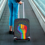 LGBT Pride Rainbow Hand Print Luggage Cover