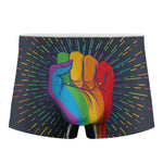 LGBT Pride Rainbow Hand Print Men's Boxer Briefs