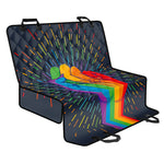 LGBT Pride Rainbow Hand Print Pet Car Back Seat Cover