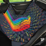 LGBT Pride Rainbow Hand Print Pet Car Back Seat Cover