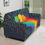 LGBT Pride Rainbow Hand Print Sofa Cover