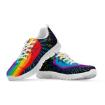 LGBT Pride Rainbow Hand Print White Sneakers
