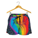 LGBT Pride Rainbow Hand Print Women's Shorts