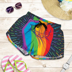 LGBT Pride Rainbow Hand Print Women's Shorts