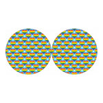 LGBT Pride Rainbow Heart Pattern Print Car Coasters