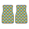 LGBT Pride Rainbow Heart Pattern Print Front Car Floor Mats