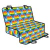 LGBT Pride Rainbow Heart Pattern Print Pet Car Back Seat Cover