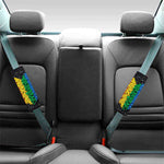LGBT Pride Rainbow Heart Stones Print Car Seat Belt Covers