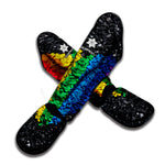 LGBT Pride Rainbow Heart Stones Print Muay Thai Shin Guard