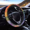 LGBT Pride Rainbow Plaid Pattern Print Car Steering Wheel Cover
