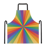 LGBT Pride Rainbow Rays Print Apron