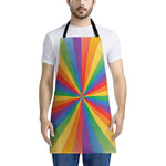 LGBT Pride Rainbow Rays Print Apron