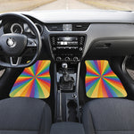 LGBT Pride Rainbow Rays Print Front and Back Car Floor Mats