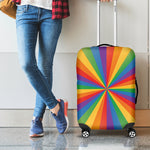 LGBT Pride Rainbow Rays Print Luggage Cover