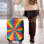 LGBT Pride Rainbow Rays Print Luggage Cover