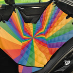 LGBT Pride Rainbow Rays Print Pet Car Back Seat Cover
