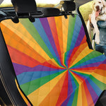 LGBT Pride Rainbow Rays Print Pet Car Back Seat Cover