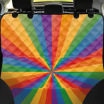 LGBT Pride Rainbow Rays Print Pet Car Back Seat Cover