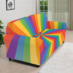 LGBT Pride Rainbow Rays Print Sofa Cover