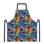 LGBT Pride Rainbow Roses Pattern Print Apron