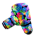 LGBT Pride Rainbow Roses Pattern Print Boxing Gloves