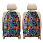LGBT Pride Rainbow Roses Pattern Print Car Seat Organizers