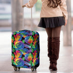 LGBT Pride Rainbow Roses Pattern Print Luggage Cover