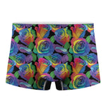 LGBT Pride Rainbow Roses Pattern Print Men's Boxer Briefs
