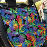 LGBT Pride Rainbow Roses Pattern Print Pet Car Back Seat Cover