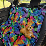 LGBT Pride Rainbow Roses Pattern Print Pet Car Back Seat Cover