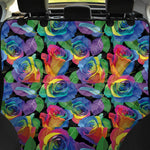 LGBT Pride Rainbow Roses Pattern Print Pet Car Back Seat Cover
