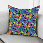 LGBT Pride Rainbow Roses Pattern Print Pillow Cover