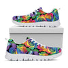 LGBT Pride Rainbow Roses Pattern Print White Sneakers