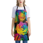 LGBT Pride Rainbow Roses Print Apron