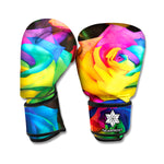 LGBT Pride Rainbow Roses Print Boxing Gloves