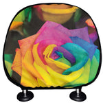 LGBT Pride Rainbow Roses Print Car Headrest Covers