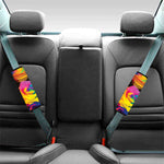 LGBT Pride Rainbow Roses Print Car Seat Belt Covers