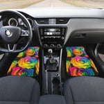 LGBT Pride Rainbow Roses Print Front Car Floor Mats