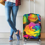 LGBT Pride Rainbow Roses Print Luggage Cover