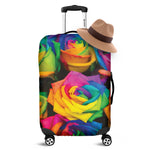 LGBT Pride Rainbow Roses Print Luggage Cover