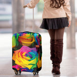 LGBT Pride Rainbow Roses Print Luggage Cover