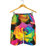LGBT Pride Rainbow Roses Print Men's Shorts