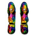 LGBT Pride Rainbow Roses Print Muay Thai Shin Guards