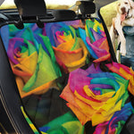 LGBT Pride Rainbow Roses Print Pet Car Back Seat Cover