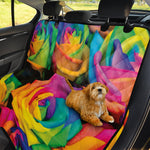 LGBT Pride Rainbow Roses Print Pet Car Back Seat Cover