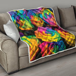 LGBT Pride Rainbow Roses Print Quilt