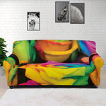 LGBT Pride Rainbow Roses Print Sofa Cover