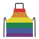 LGBT Pride Rainbow Striped Print Apron