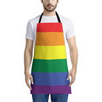 LGBT Pride Rainbow Striped Print Apron