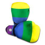 LGBT Pride Rainbow Striped Print Boxing Gloves